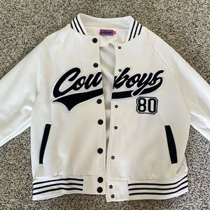 Edikited White Cowboys Jacket Size Small